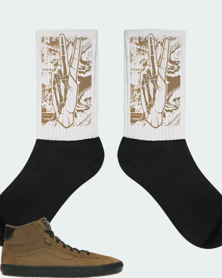 Vans The Lizzie Sneaker Matching White Socks - Peace of mind