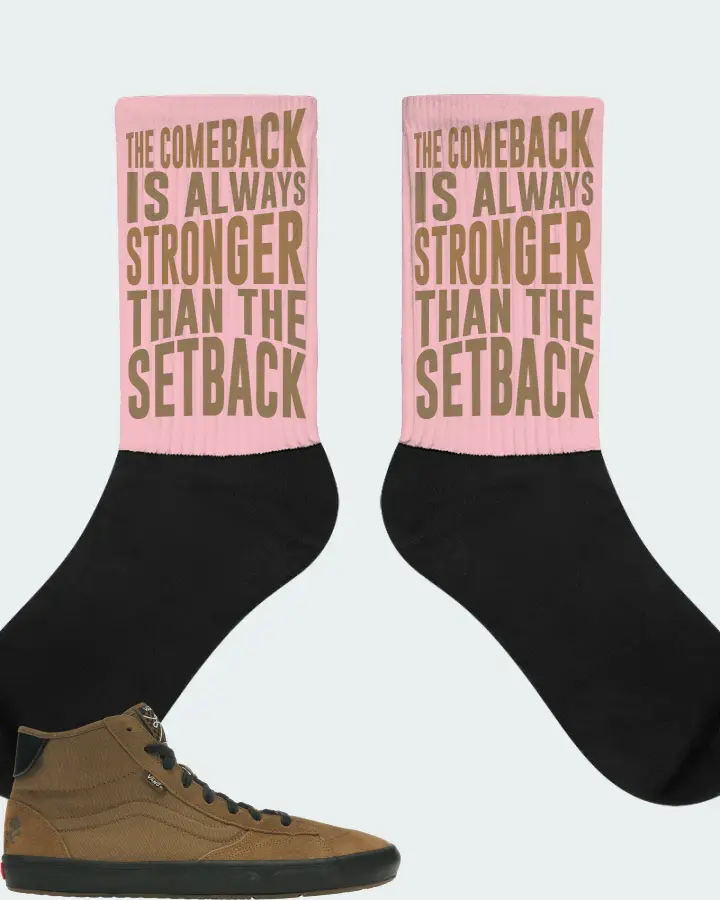 Vans The Lizzie Sneaker Matching Pink Socks - The Comeback