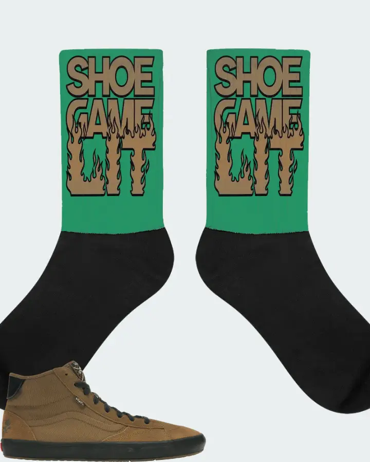 Vans The Lizzie Sneaker Matching Kelly Green Socks - Shoe Game Lit Refreshed