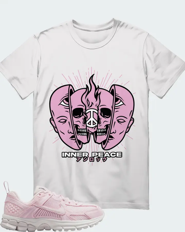 Nike Vomero 5 Pearl Pink Bleached Lilac Summit White Vast Grey Matching T-Shirt