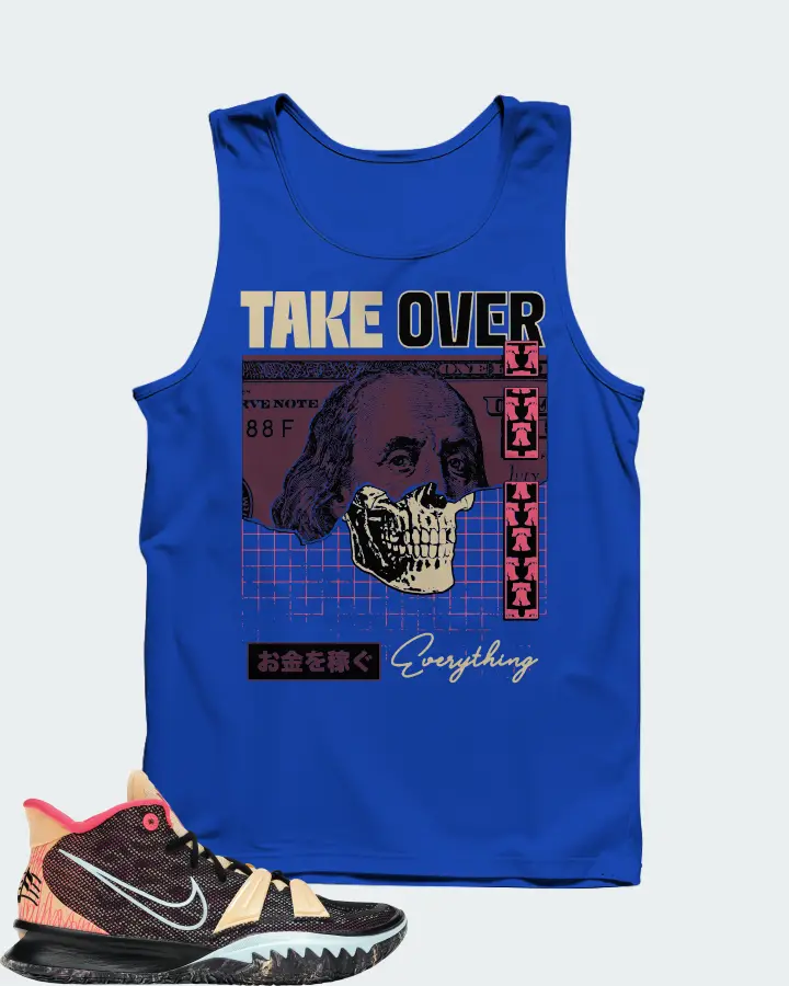 Nike Kyrie 7 Sneaker Matching Royal Blue Tank Top - Take Over