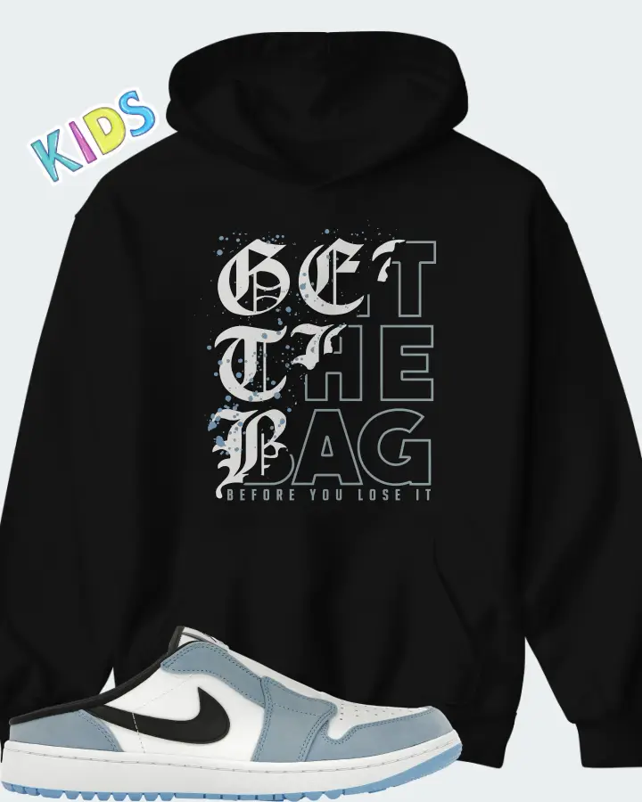 Jordan 1 Mule Golf University Blue Matching Kid's Hoodie