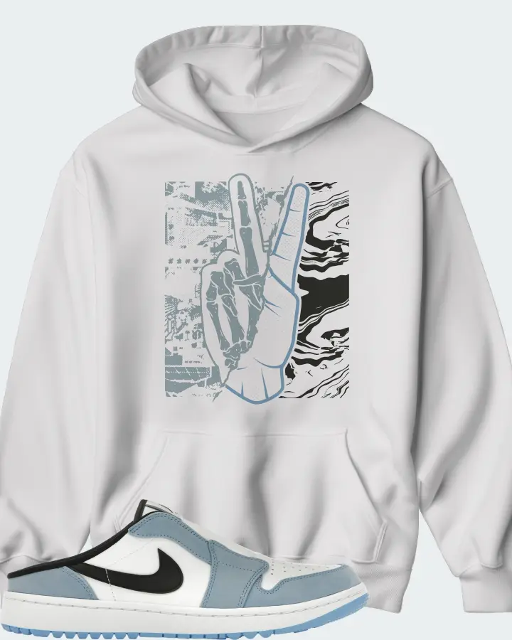 Jordan 1 Mule Golf University Blue Matching Hoodie