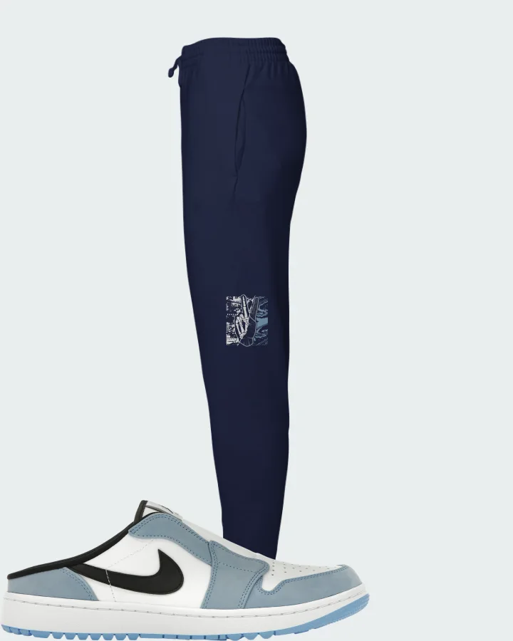 Jordan 1 Mule Golf University Blue Matching Joggers