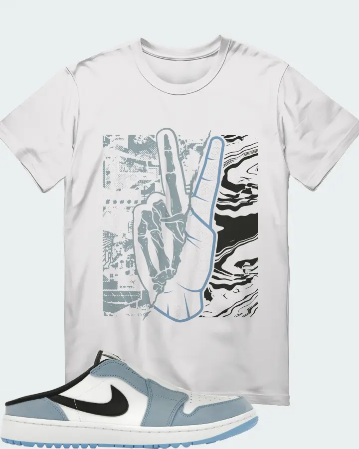 Jordan 1 Mule Golf University Blue Matching T-Shirt