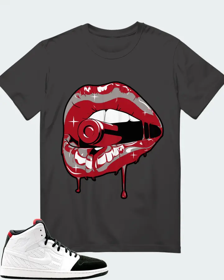 Jordan 1 Retro 99  Sneaker Matching Dark Grey T-Shirt - Kiss of Death