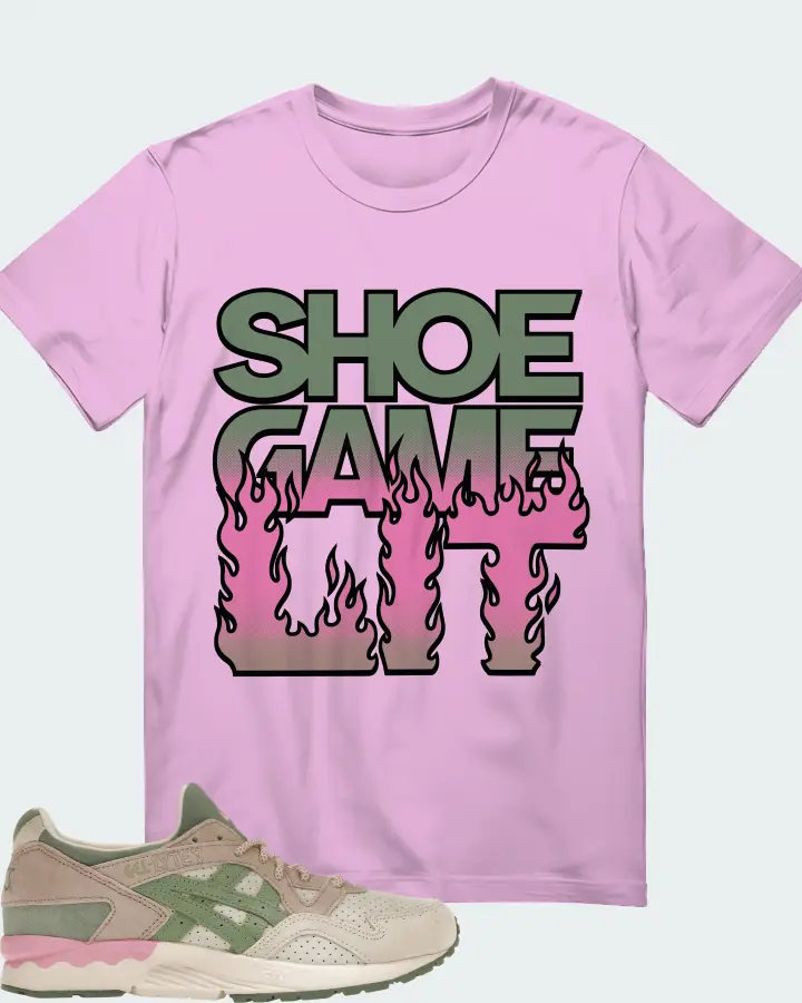 ASICS Gel-Lyte V Sneaker Matching Lilac T-Shirt - Shoe Game Lit Refreshed