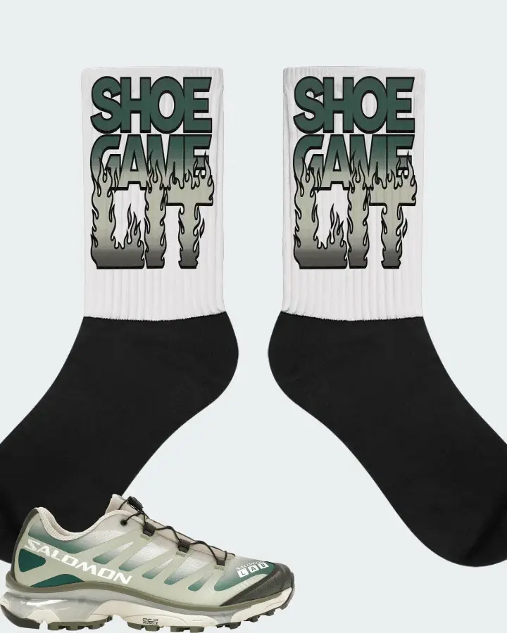 Salomon XT-4 OG Sneaker Matching White Socks - Shoe Game Lit Refreshed