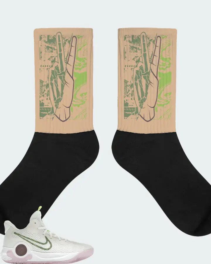 Nike KD Trey 5 IX Sneaker Matching Cream Socks - Peace of mind