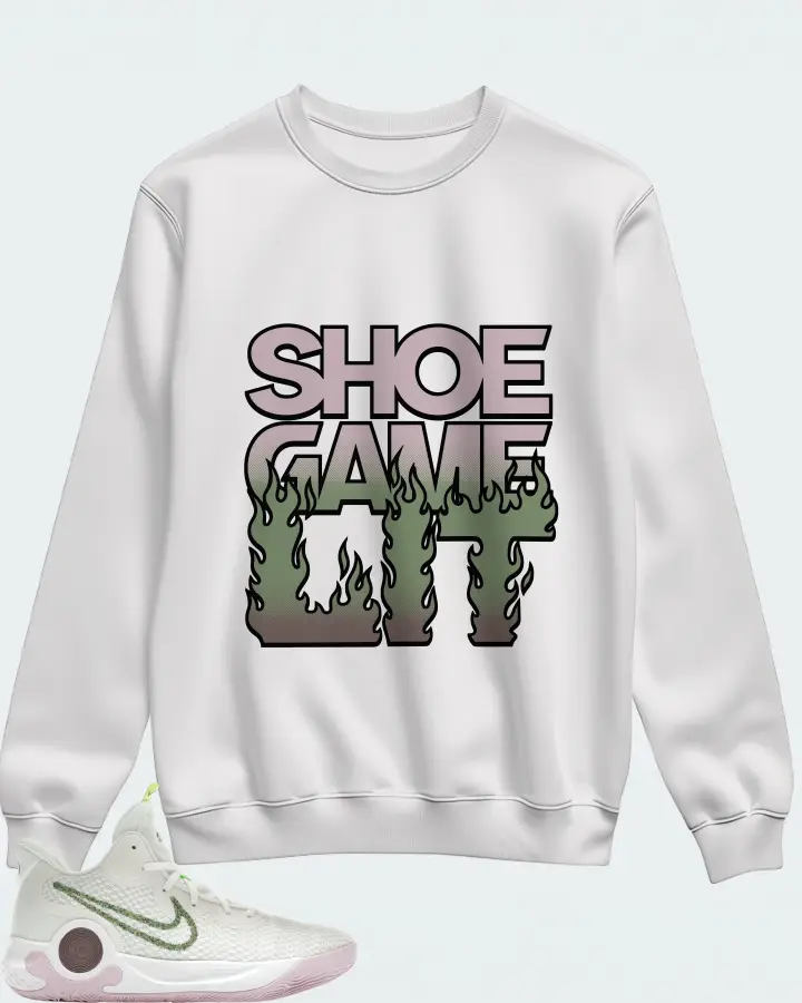 Nike KD Trey 5 IX Sneaker Matching White Sweatshirt - Shoe Game Lit Refreshed