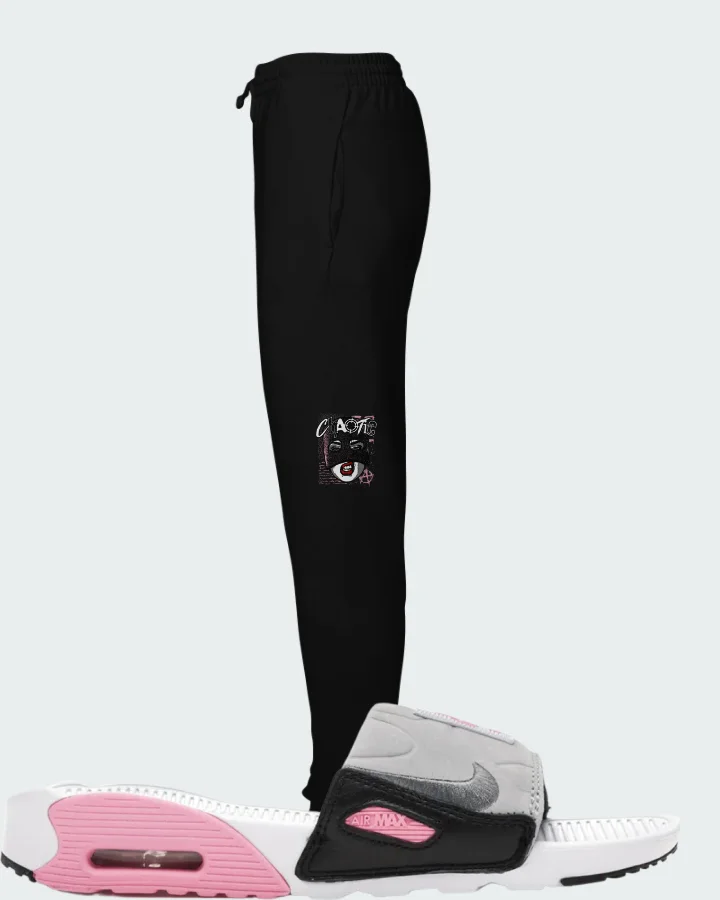 Nike Air Max 90 Slide White Rose Cool Grey (Women's) Matching Joggers