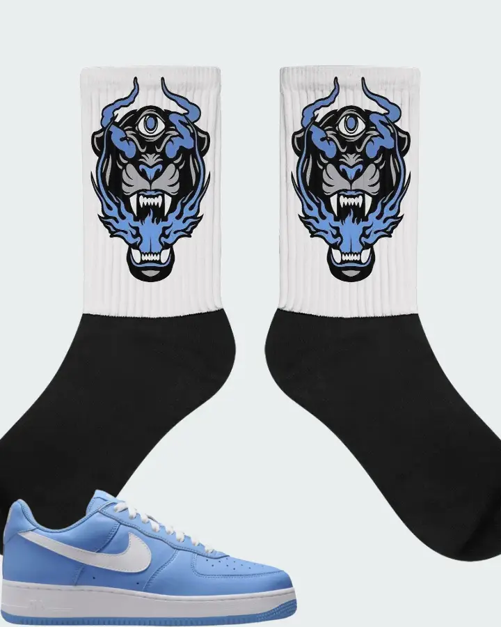 Nike Air Force 1 Low '07 Retro Color of the Month University Blue Matching Socks