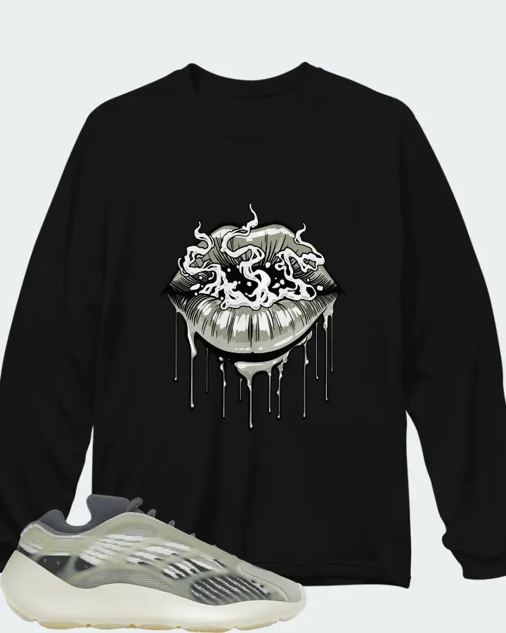 Yeezy 700 V3 Fade Salt Matching Long Sleeve T-Shirt