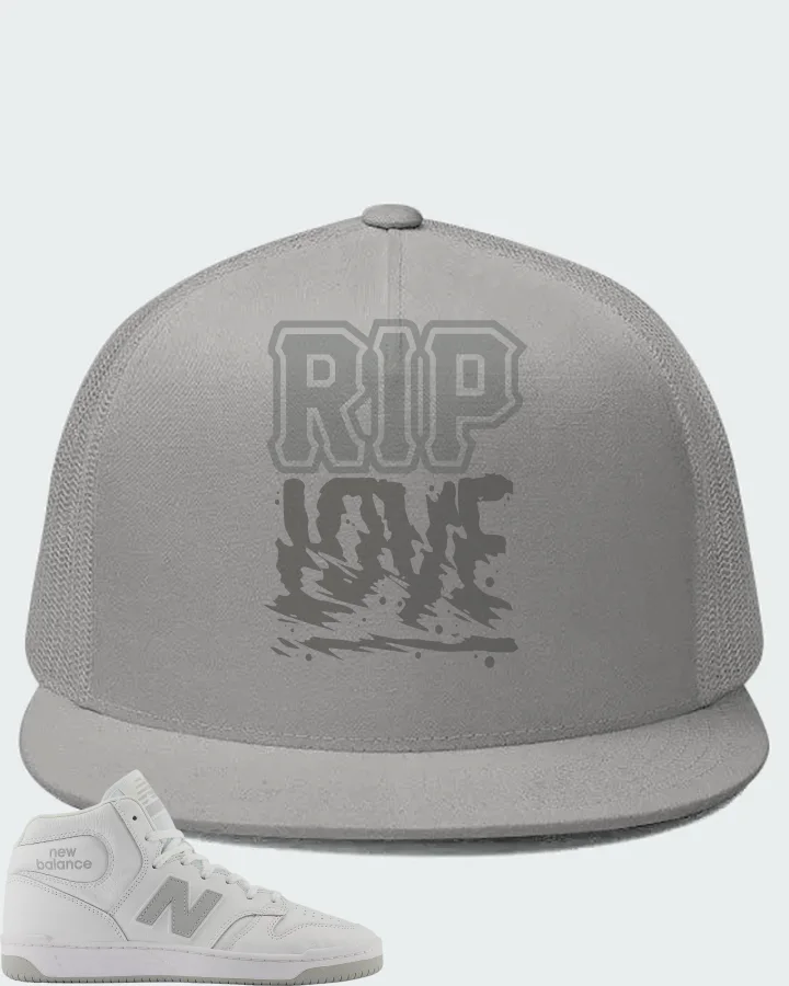 New Balance Numeric 480 High White Grey Matching Hat