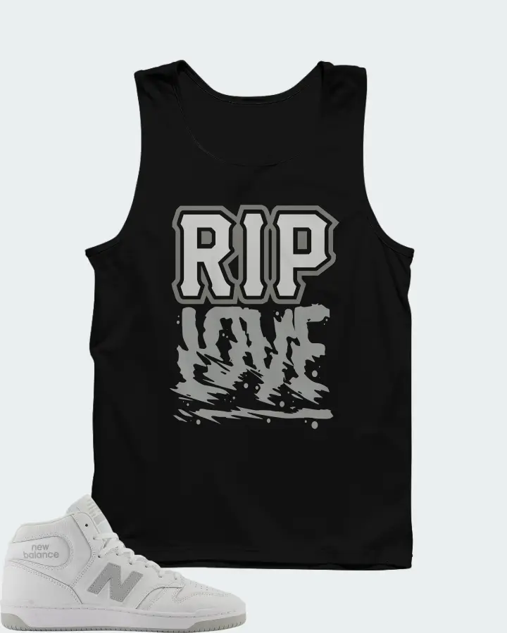 New Balance Numeric 480 High White Grey Matching Tank Top