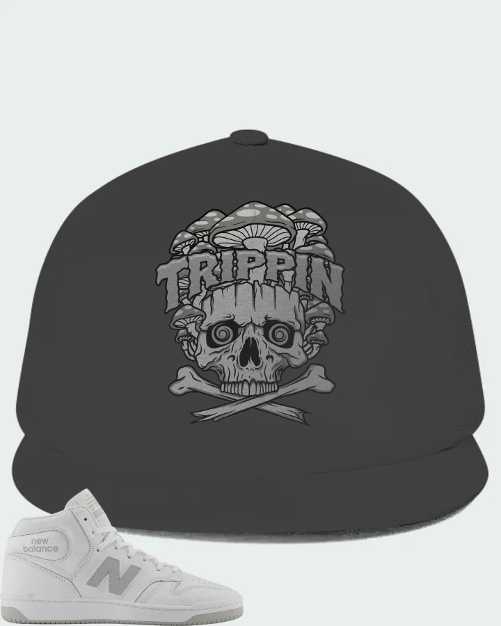 New Balance Numeric 480 High White Grey Matching Hat