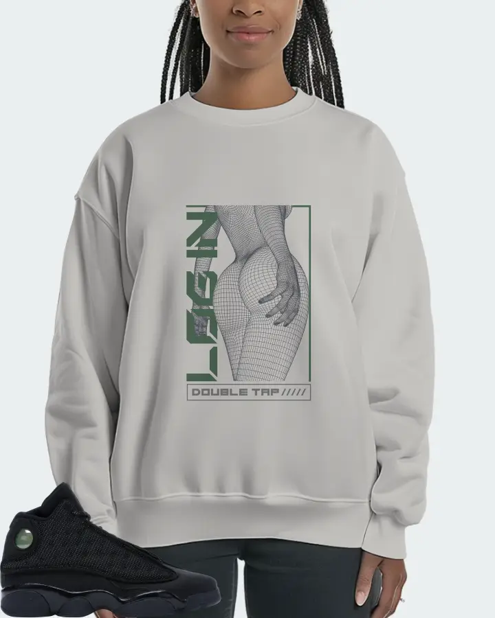 Jordan 13 Retro Sneaker Matching Grey Sweatshirt (LOGIN) - View 3