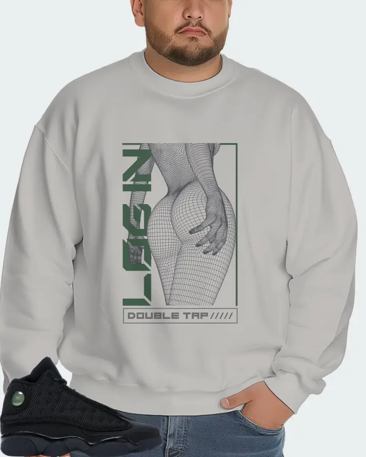 Jordan 13 Retro Sneaker Matching Grey Sweatshirt (LOGIN) - View 6