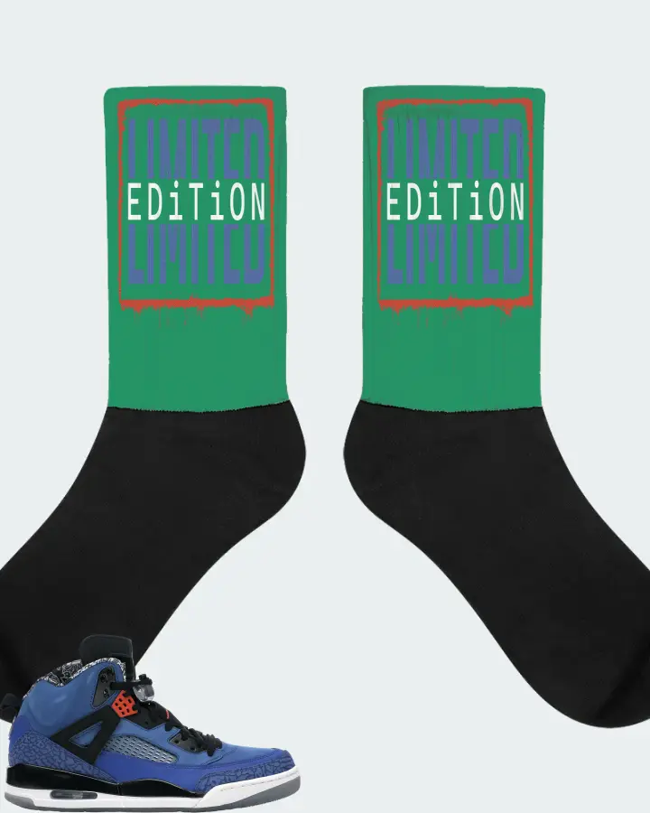 Jordan Spizike Sneaker Matching Kelly Green Socks - LIMITED EDITION