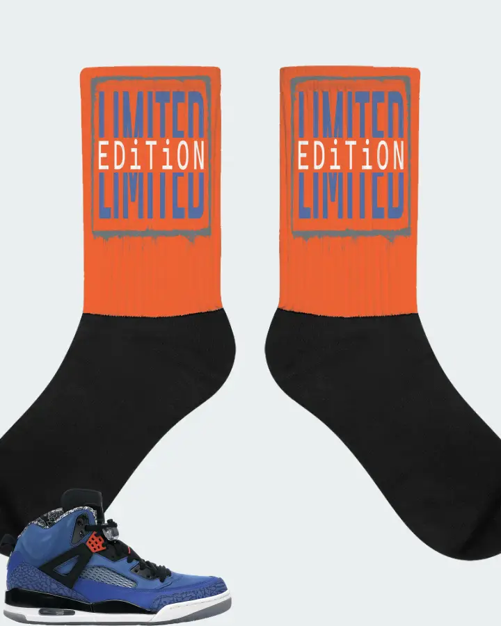 Jordan Spizike Sneaker Matching Orange Socks - LIMITED EDITION