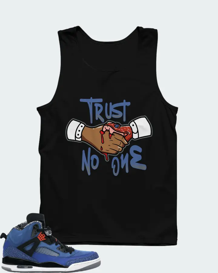 Jordan Spizike Sneaker Matching Black Tank Top - Trust No One