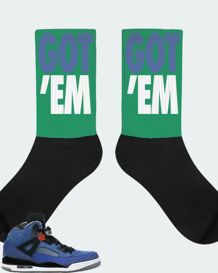 Jordan Spizike Sneaker Matching Kelly Green Socks - Got Em