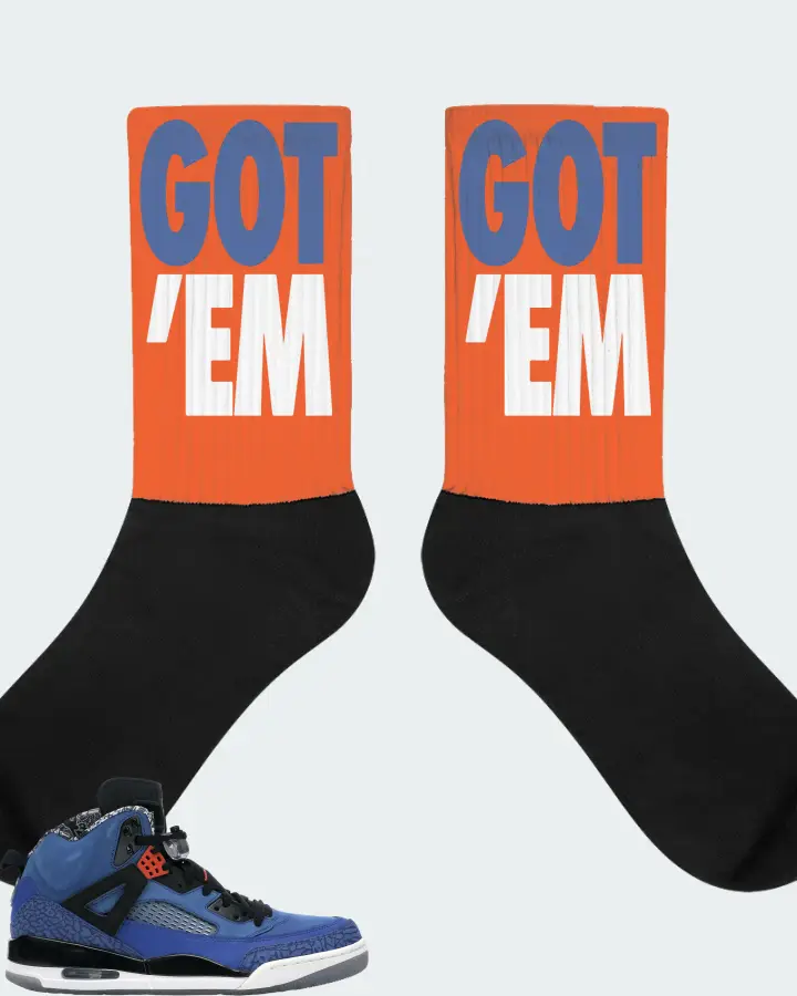 Jordan Spizike Sneaker Matching Orange Socks - Got Em