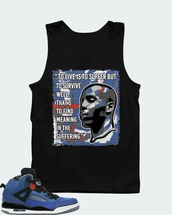 Jordan Spizike Sneaker Matching Black Tank Top - DMX Suffer Quote