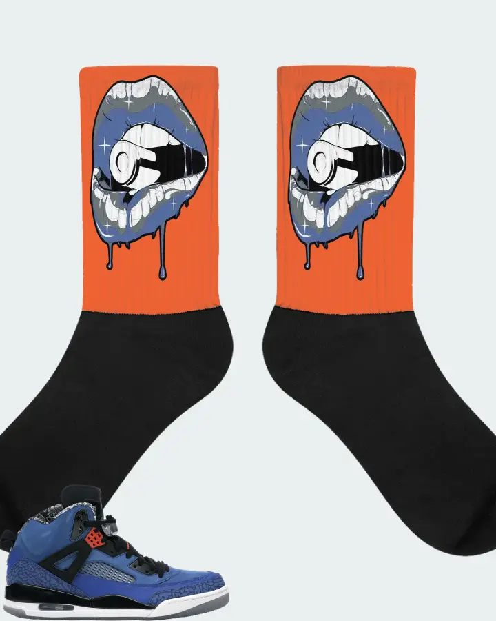 Jordan Spizike Sneaker Matching Orange Socks - Kiss of Death