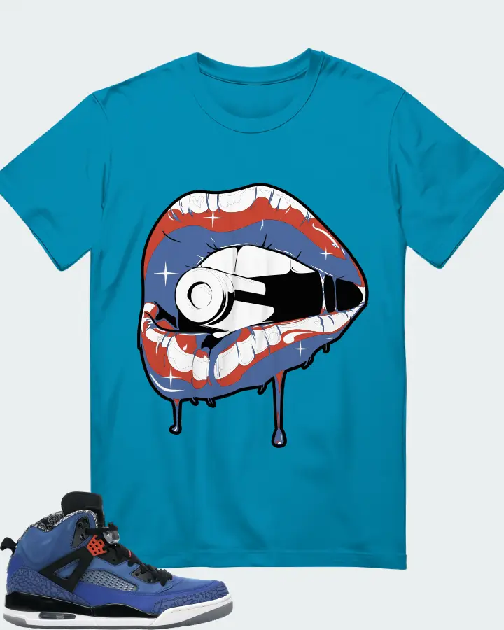 Jordan Spizike Sneaker Matching Aqua T-Shirt - Kiss of Death