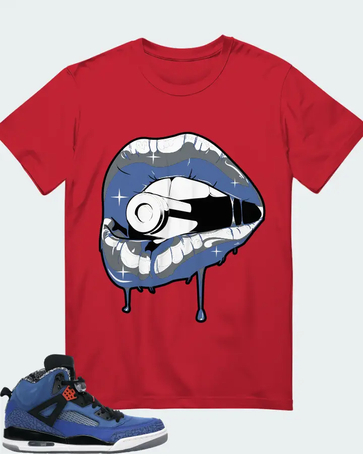 Jordan Spizike Sneaker Matching Red T-Shirt - Kiss of Death