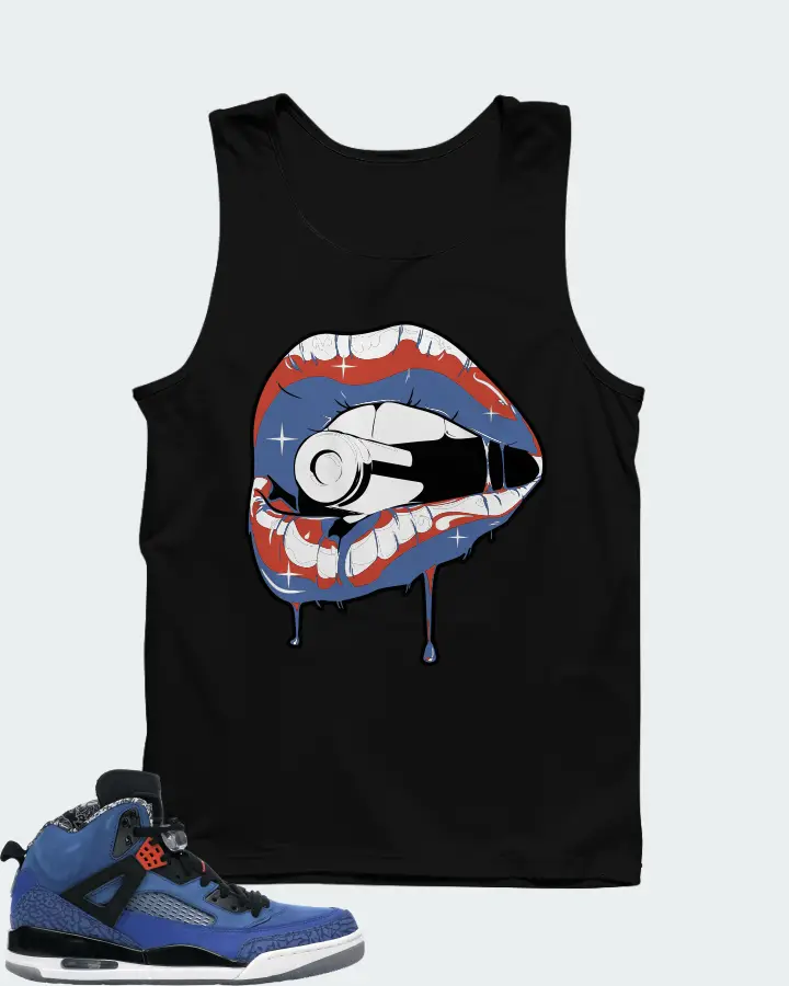 Jordan Spizike Sneaker Matching Black Tank Top - Kiss of Death
