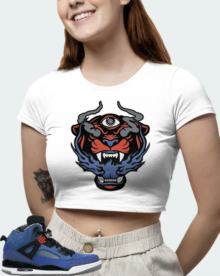 Jordan Spizike Sneaker Matching White Crop Top (The Beast) - View 6