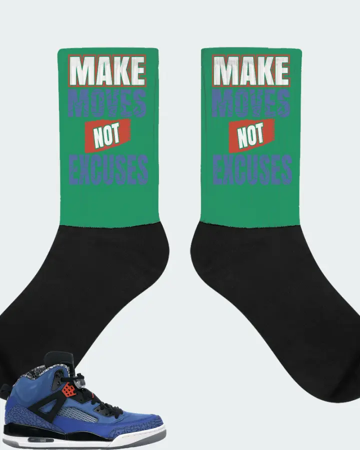 Jordan Spizike Sneaker Matching Kelly Green Socks - Make Moves Not Excuses