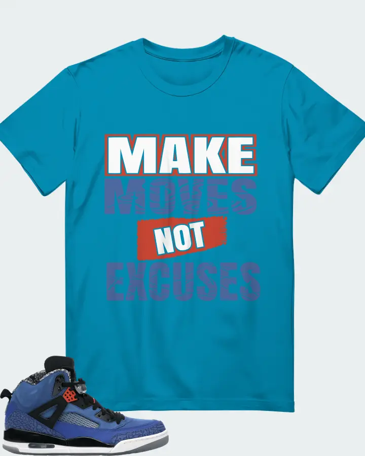 Jordan Spizike Sneaker Matching Aqua T-Shirt - Make Moves Not Excuses