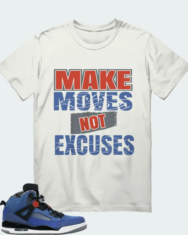 Jordan Spizike Sneaker Matching Ash T-Shirt - Make Moves Not Excuses
