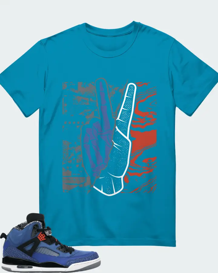 Jordan Spizike Sneaker Matching Aqua T-Shirt - Peace of mind