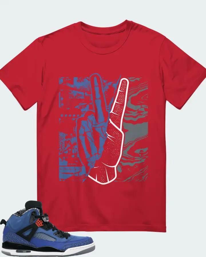 Jordan Spizike Sneaker Matching Red T-Shirt - Peace of mind