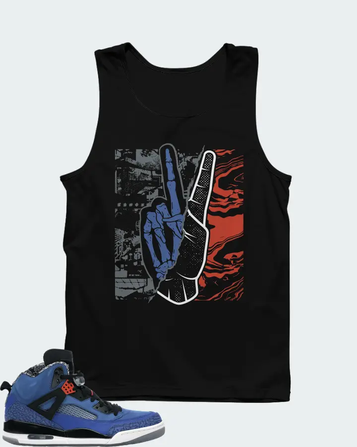 Jordan Spizike Sneaker Matching Black Tank Top - Peace of mind