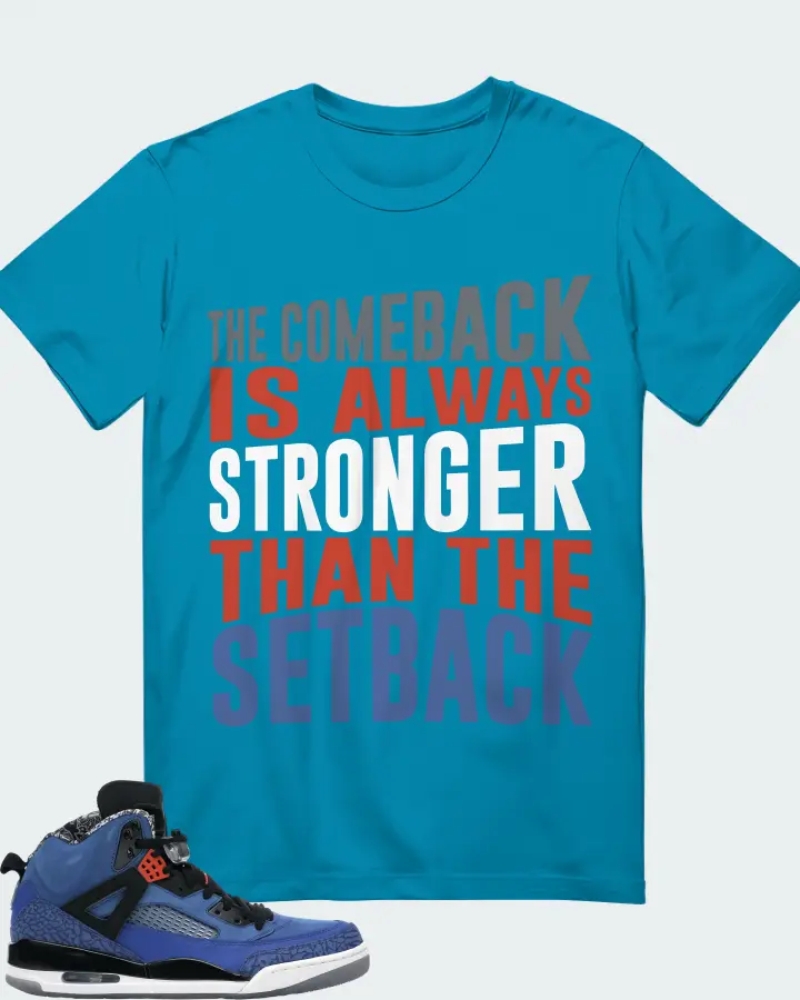 Jordan Spizike Sneaker Matching Aqua T-Shirt - The Comeback