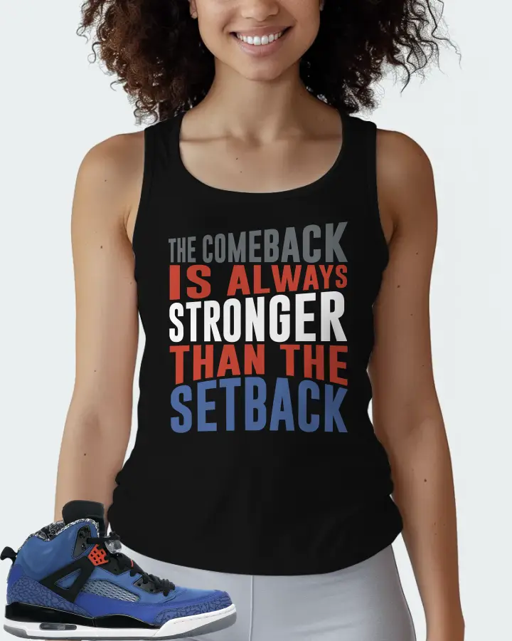 Jordan Spizike Sneaker Matching Black Tank Top (The Comeback) - View 3