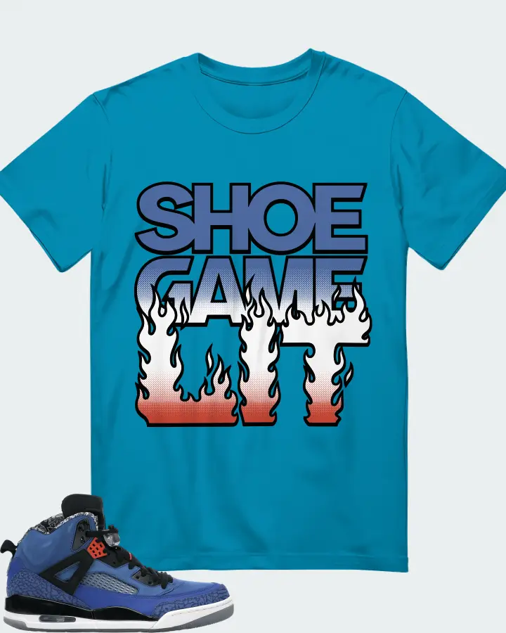 Jordan Spizike Sneaker Matching Aqua T-Shirt - Shoe Game Lit Refreshed