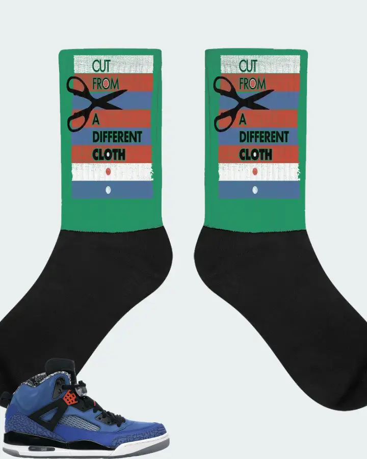 Jordan Spizike Sneaker Matching Kelly Green Socks - Cut From a Different Cloth