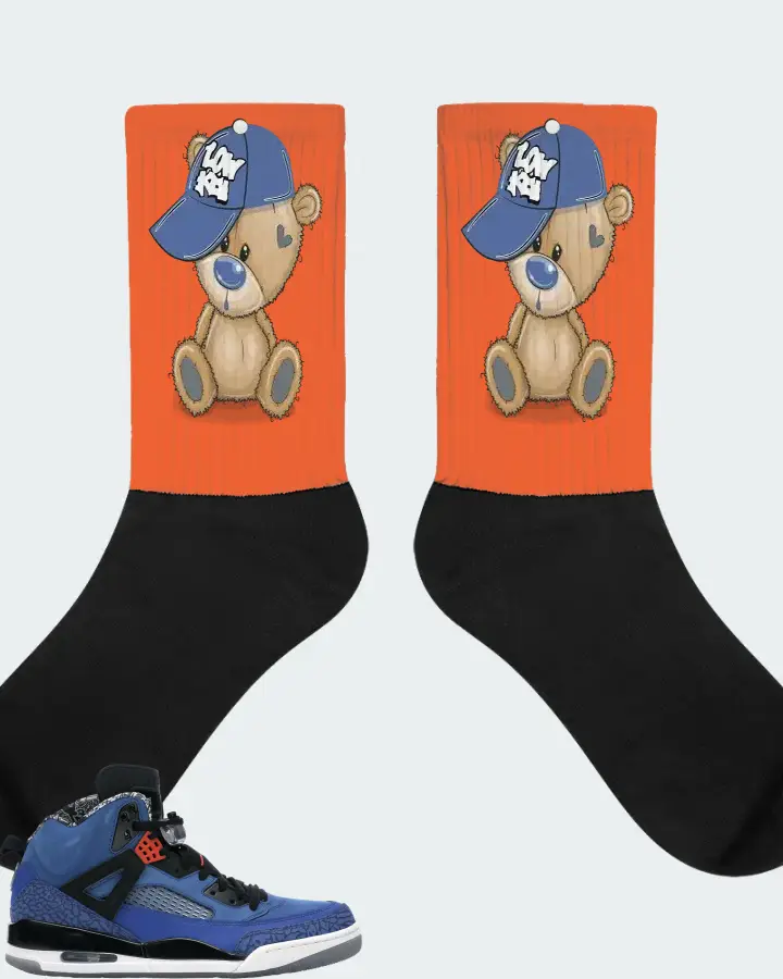 Jordan Spizike Sneaker Matching Orange Socks - LOW KEY BEAR