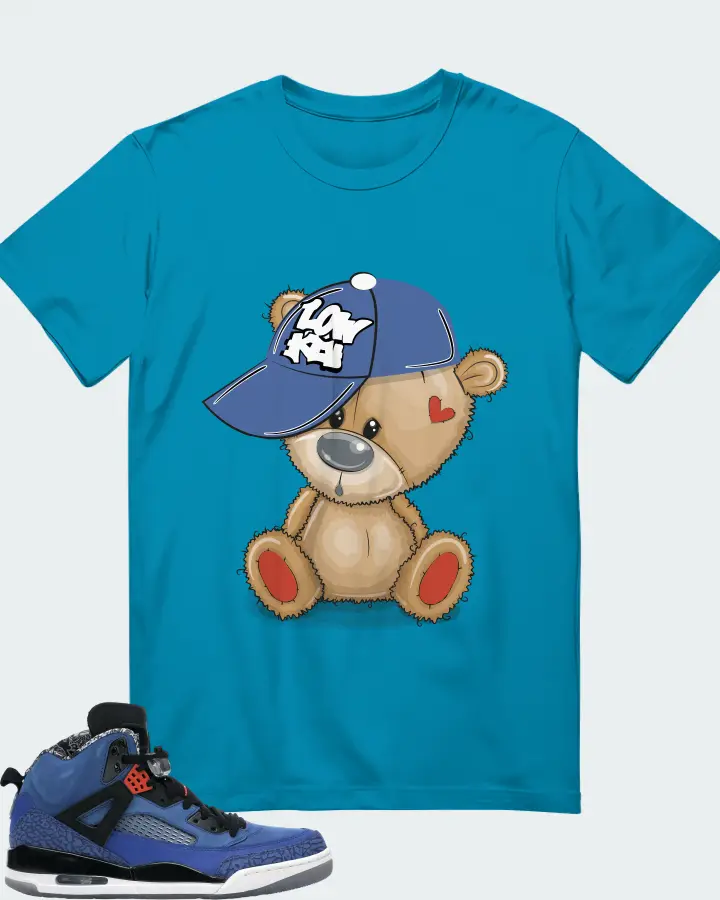 Jordan Spizike Sneaker Matching Aqua T-Shirt - LOW KEY BEAR
