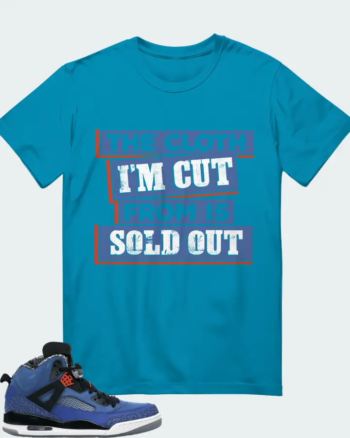 Jordan Spizike Sneaker Matching Aqua T-Shirt - The Cloth I'm Cut From Refreshed
