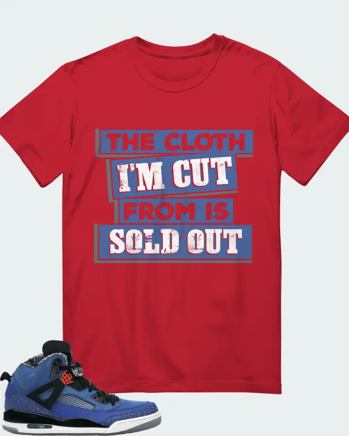 Jordan Spizike Sneaker Matching Red T-Shirt - The Cloth I'm Cut From Refreshed