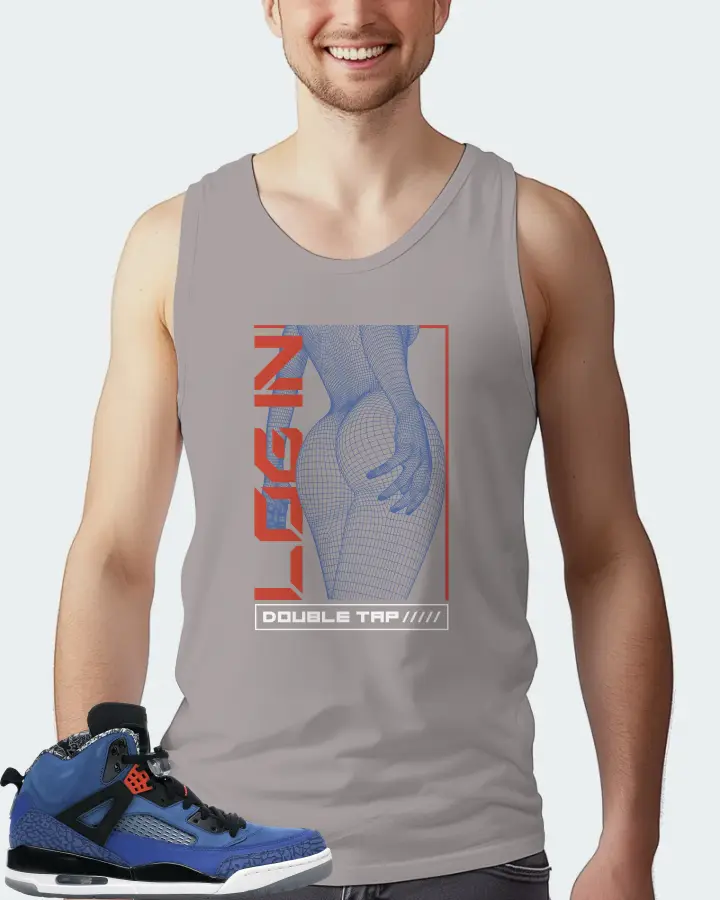 Jordan Spizike Sneaker Matching Grey Tank Top (LOGIN) - View 4