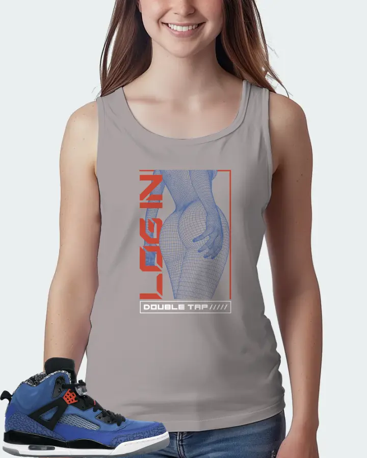 Jordan Spizike Sneaker Matching Grey Tank Top (LOGIN) - View 5