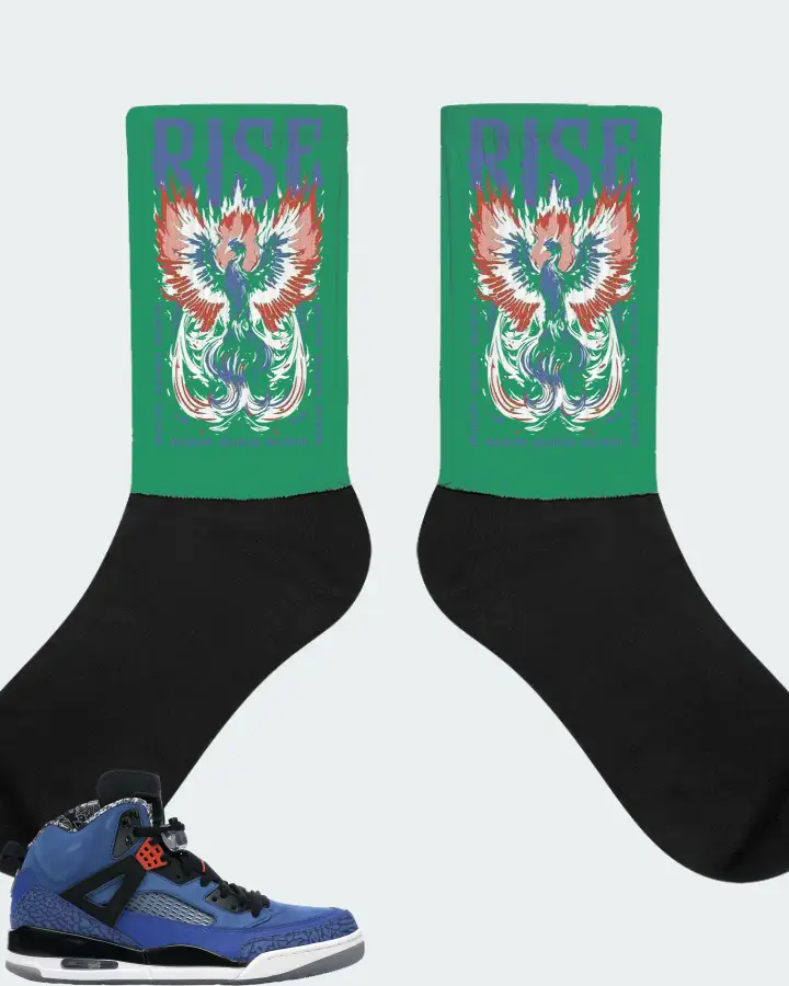 Jordan Spizike Sneaker Matching Kelly Green Socks - RISE